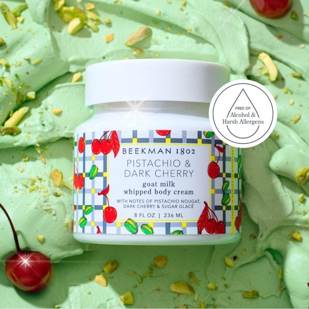 Beekman 1802 Cherry & Pistachio Goat Whipped Body Cream